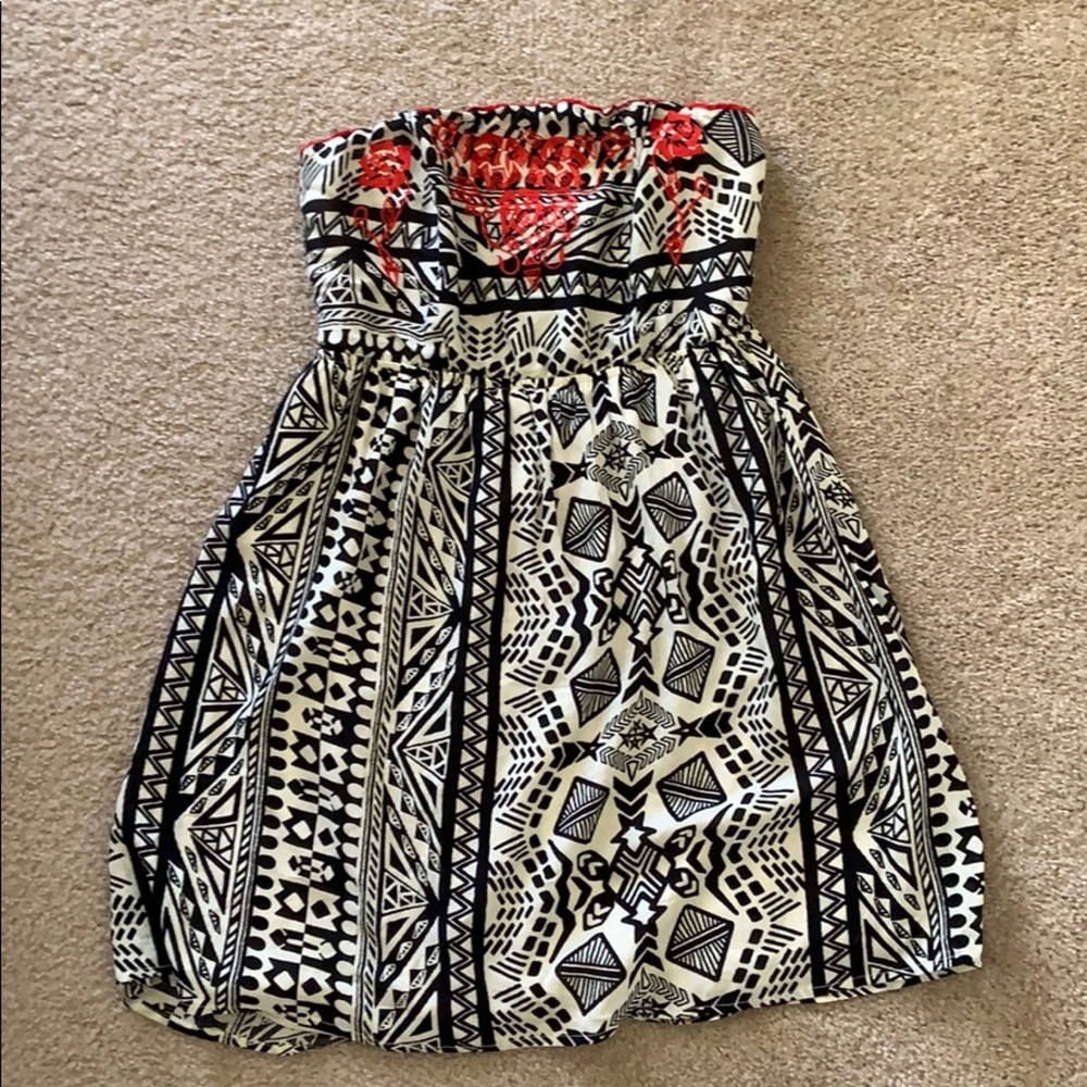 Strapless beachy dress
